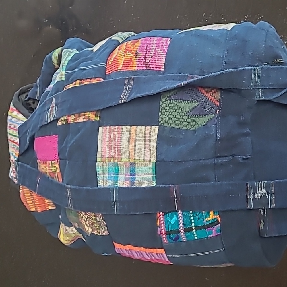Denim Unity Patchwork Sling Backpack - image 6